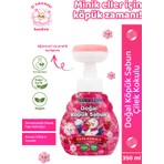 Baby Icon Doğal Çocuk Köpük El Sabunu 350 ml – Çilek Kokulu Vegan Parabensiz  Çiçek Şekilli Pembe Köpük