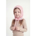 Bahels Çocuk Pembe Triko Örgü Balaclava Bere Şapka