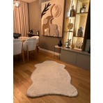 Doğuş Peluş Halı Ultra Soft Krem Yumuşak Dokulu Peluş Halı Tek Kafa Post