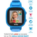 Wiky Watch 5e ESim Kartlı Akıllı Çocuk Saati - Görüntülü ve Sesli Arama, Sesli Mesajlaşma, Gps, Sos, Güvenli Alan, Güvenli Liste, Konum Takibi  (E-Sim) - Mavi