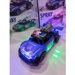 Boratila Toys 20 cm Mavi Işıklı Müzikli Buharlı Çarp Dön Polis Arabası Özellikli Oyun Aracı
