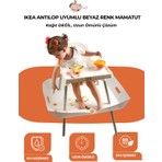 IKEAANTILOP MODEL MAMA SANDALYESİ UYUMLU BEYAZ MAMATUT, Sıvı geçirmez, kolay silinebilir, uzun ömürlü, darbelere dayanıklı.