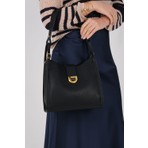Silver & Polo Silver Polo Siyah - Siyah Mini Rolax Kadın Omuz Çantası SP1242