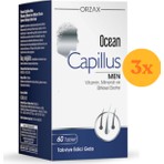 Ocean Capillus Men 60 Tablet - 3 Adet (Toplam 180 Tablet) - Dezenfektan Hediyeli (%72 Alkol)