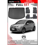 Citroen C3 Ds3 Kalın Stepne 2011 Model 4d Bagaj ve Pro Serisi Havuzlu Paspas Takımı