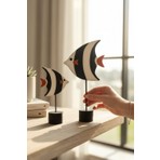 Ecolia Store Modern Balık Figürlü Dekoratif Obje Seti (2’li) | Masa & Raf Aksesuarı | Minimal Ev Dekoru