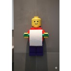 Öztürk Makine Tuvalet Kağıdı Tutucu Tuvalet Kağıtlığı - Büyük Boy -Lego Adam Tuvalet Kağıdı Tutucu