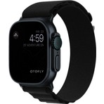 PSGT Alpin Apple Watch Ultra Band 42-44-45-49mm S10-11 (46mm) Siyah Kumaş Kordon Dayanıklı ve Hafif