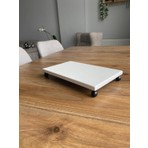 Nexa Doğaltaş Ayaklı Mermer Sunumluk ve Yağdanlık Altlığı – 25X15 cm Dikdörtgen Mermer Tepsi