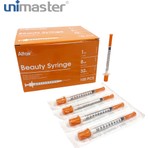 Unimaster 1 ml 32 G 8 mm Mezoterapi - Botoks Enjektörü 100 Adet
