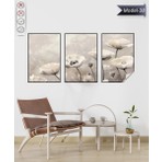 Akıllı Kağıt Statik Tutunma Özellikli Tablo - Poster Çiçek (Model- 38)