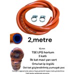 Orgaz Tüp Hortumu 2 Metre 2 Kelepçe Aygaz Milangaz Ipragaz Her Markaya Uygun Tse Lpg Tüp Gaz Hortumu