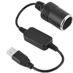 Powermaster PM-5726 USB 2.0 Siyah 5 Volt 2 Amper To 12 Volt 800mAh Araç Çakmaklığına Çevirici