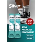 Silver Fresh-Up Ayakkabı Deodorantı Koku Giderici Önleyici Sprey 100 ML 2 Adet + Ayakkabı Çekeceği Hediyeli