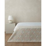 English Home Alba Bloom Çift Kişilik Çok Amaçlı Örtü 200x220 cm Mavi