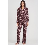 Kom Tuli Düğmeli Pijama Takımı