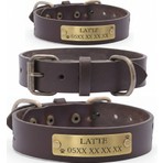 Bakani Leather Kişiye Özel Köpek İsimli Boyun Tasması
