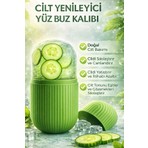 Synee Cilt Yenileyici Yüz Buz Kalıbı - Silikon Yüz Masaj Aleti, Gözenek Sıkılaştırıcı ve Göz Altı Torba Giderici Ice Roller