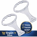 Ergün Store Baza Tutma Kolu Şeffaf Baza Kulp Baza Kaldırma Aparatı ( Esnek Plastik ) 2 Adet