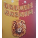 Genel Tedarik Aslanlı Banner Desenli Banner Sarı Kırmızı Banner