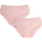 Cigit Ikili Biyeli Slip Külot  2-9 Yaş Pudra Pembe