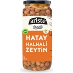 Ariste Taneli Hatay Halhali Yeşil Zeytin 300 gr Cam Kavanozda Doğal ve Katkısız Lezzet