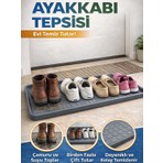 Beylini Çok Amaçlı Ayakkabı Tepsisi Dolap Içi Düzenleyici Su Çamur Kir Geçirmez Dayanıklı Organizer 35X70CM
