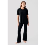 Artış Collection Kısa Kollu Basic Ispanyol Paça Esnek Viskoz Pijama Takım 19213