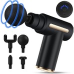 Smayling Masaj Tabancası 6 Kademeli Titreşimli | 1800 Mah Şarjlı | 4 Masaj Başlığı | 6 Saat Kullanım | Sessiz Çalışma <45DB | Derin Doku Kas Gevşetici Masaj Aleti