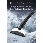 Mega Oto Market Araba Buz Kazıyıcı ve Kar Temizleme Küreği – Çift Taraflı Oto Cam Buz Kazıma Aparatı