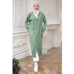 İmaj Butik Yeşil Soğuk Iplik Triko Hırka