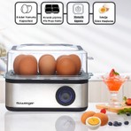 Rowenger 08-Egg 8'li Yumurta Pişirme Makinesı Yumurta Haşlama Makinesı Otomatik Kapanma
