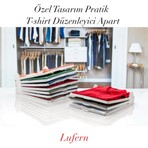 Lufern Özel Tasarıım T-Shirt Düzenleyici Aparat Gömlek Elbise Dolap Organizer Katlama Bavul Pratik Kıyafet
