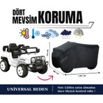 Breen Akülü Araba Brandası, Siyah-Güneşten Korur, Su Geçirmez