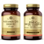 Solgar Vitamin D3 1000 Iu 100 Tablet+ Ester-C 500 Mg 100 Kapsül