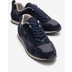 Luvi Sahra Lacivert Süet Hakiki Deri Kadın Sneaker