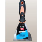 ELTAŞ 100 mm Fiber Saplı Paslanmaz Çelik Esnek Spatula | Macun, Alçı, Boya, Saten Alçı ve Yüzey Düzeltme Malası