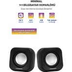 Sprange Tak Çalıştır 2'li USB Bilgisayar Hoparlörü – Güçlü Ses, Kompakt Tasarım, Ev-Ofis Kullanıma Uygun