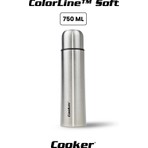 Cooker ColorLine Soft 750 ml Paslanmaz Çelik Termos CKR2108