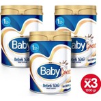 Baby Goat 1 Keçi Sütü Bazlı Bebek Sütü 400 gr - 3'lü 0-6 Ay İçin Sütlü Biberon Maması
