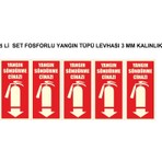 İnterform Interform Fosforlu Yangın Söndürücü Levhası 5’li Set