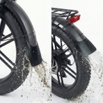 Heugers Rks Skyjet Uyumlu 20X4.0 Elektrikli Bisiklet Çamurluk Tozluğu - Ön ve Arka Fat Bike Ek Koruma