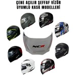 NCR Çene Açılır Kask Vizör Camı (Saydam)