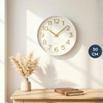 Homing Quin Beyaz Modern Duvar Saati 242530