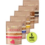 Mom's Natural Foods 5'li Mix Granola 1,4 kg Meyveli Rafine Şeker İlavesiz Sağlıklı Atıştırmalık