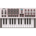 Akai Akaı Mpkmını 4 Beyaz Müzik Prodüksiyonu 25 Mini Tuş Mıdı Klavye
