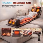 Yasomi Relaxon X10 Katlanabilir Elektrikli Tam Vücut Isıtmalı Masaj Yatağı