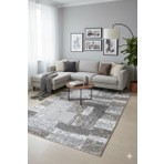 Babil Home Kaymaz Tabanlı Kesme  Salon Koridor Mutfak Yatak Odası Halısı 6019 Gri
