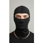 Thermoform Aeroride Mikrofiber Kask Içi Balaklava Antimikrobiyal Kar Maskesi Siyah