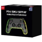 Bood 4269 Ps4 Işıklı Şeffaf Kablosuz Oyun Kolu